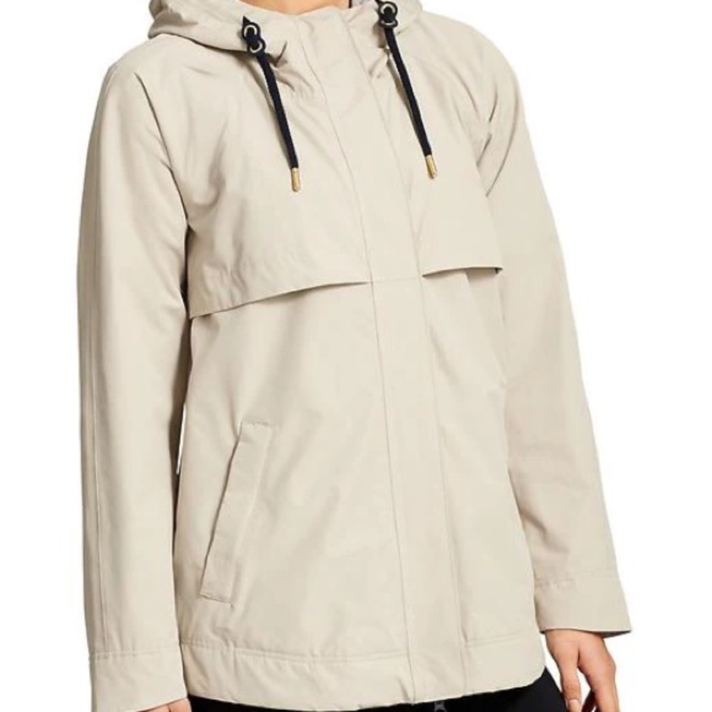 Women's Beige Hooded Jacket